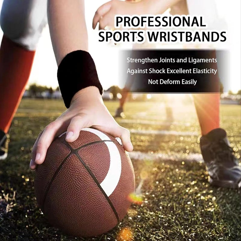 Fecawd Wristbands Sweatbands for Men & Women, Breathable Tennis Wrist Bands Absorbent Sweat Band Multiuse Wristband for Basketball, Running, Gym, Working Out - Image 5